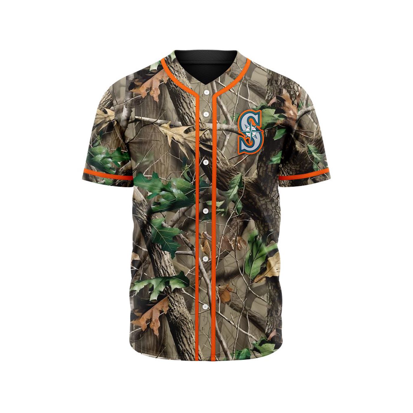 MLB Seattle Mariners Special Realtree Camo Hunting Baseball Jersey Gift for Men Women - Bafud