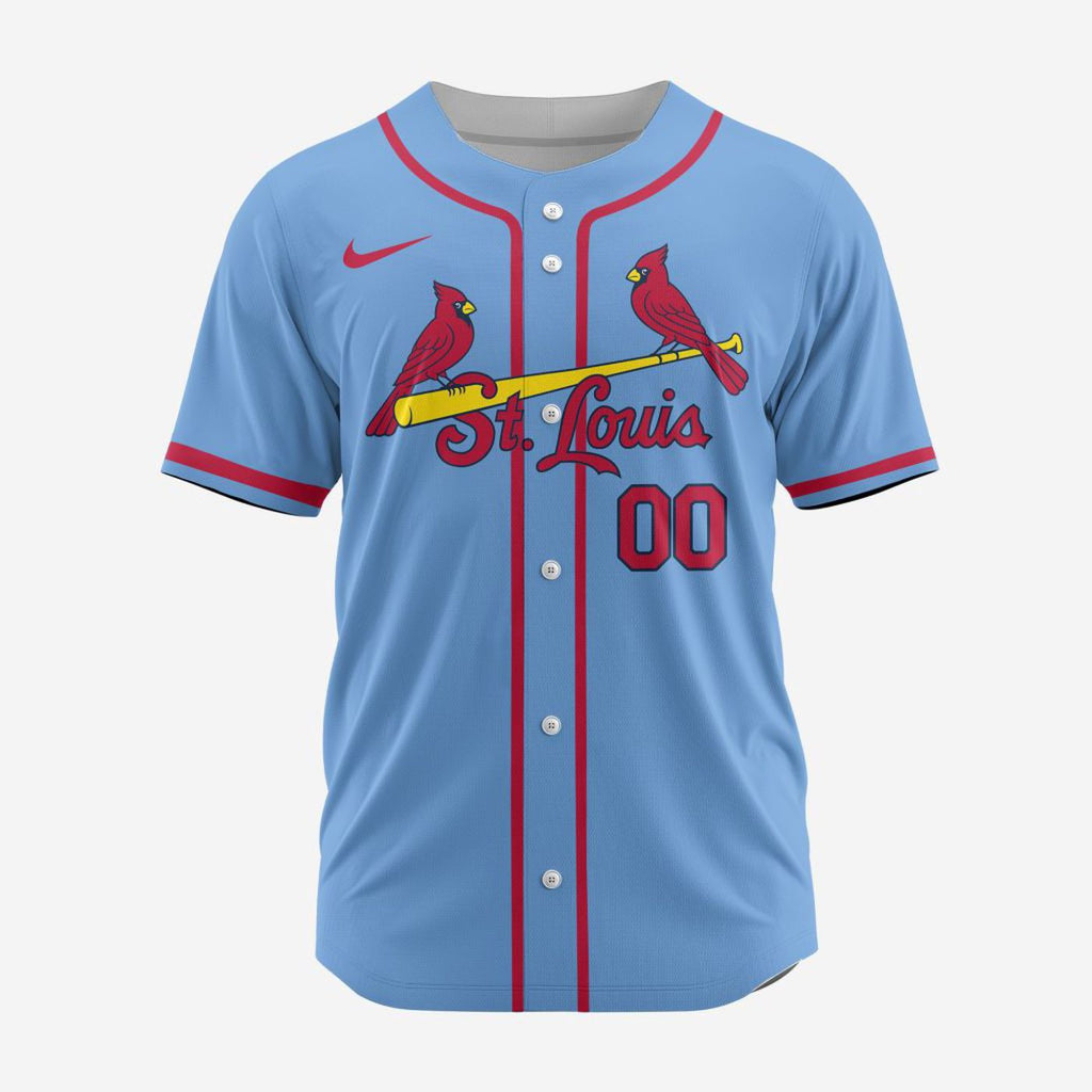 MLB St. Louis Cardinals Personalized Alternate 02 Baseball Jersey - Bafud