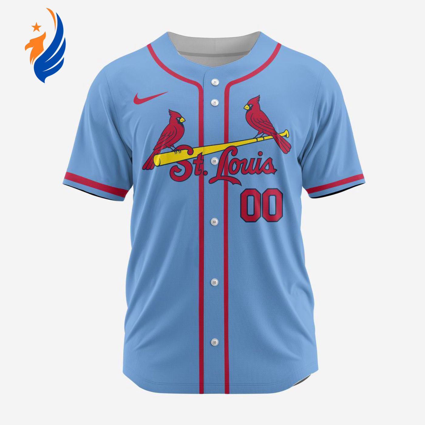 MLB St. Louis Cardinals Personalized Alternate 02 Baseball Jersey - Bafud