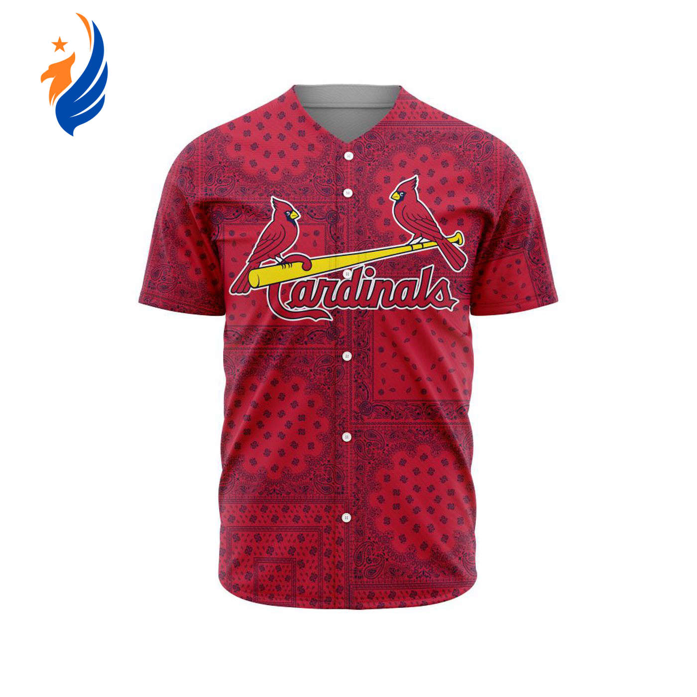 MLB St. Louis Cardinals Special Paisley Design Baseball Jersey Gift for Men Women - Bafud