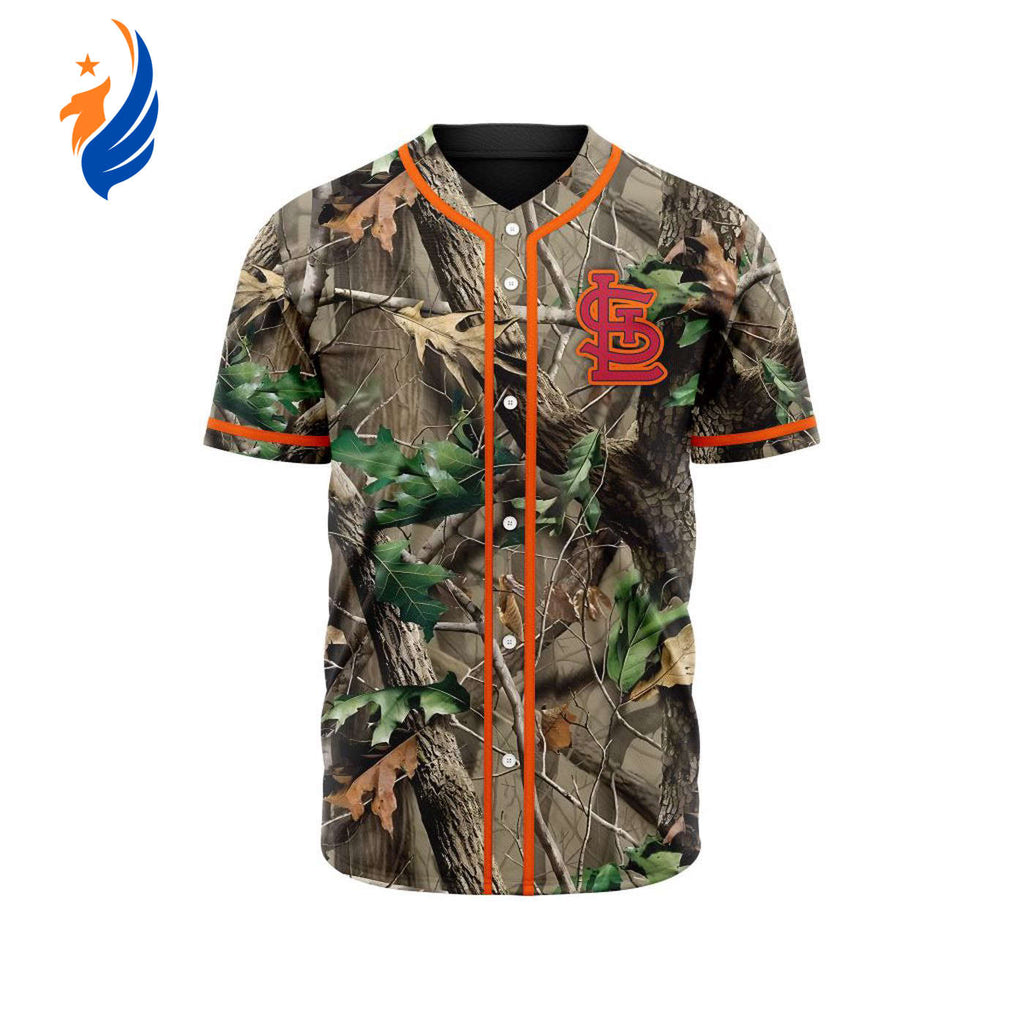MLB St. Louis Cardinals Special Realtree Camo Hunting Baseball Jersey Gift for Men Women - Bafud