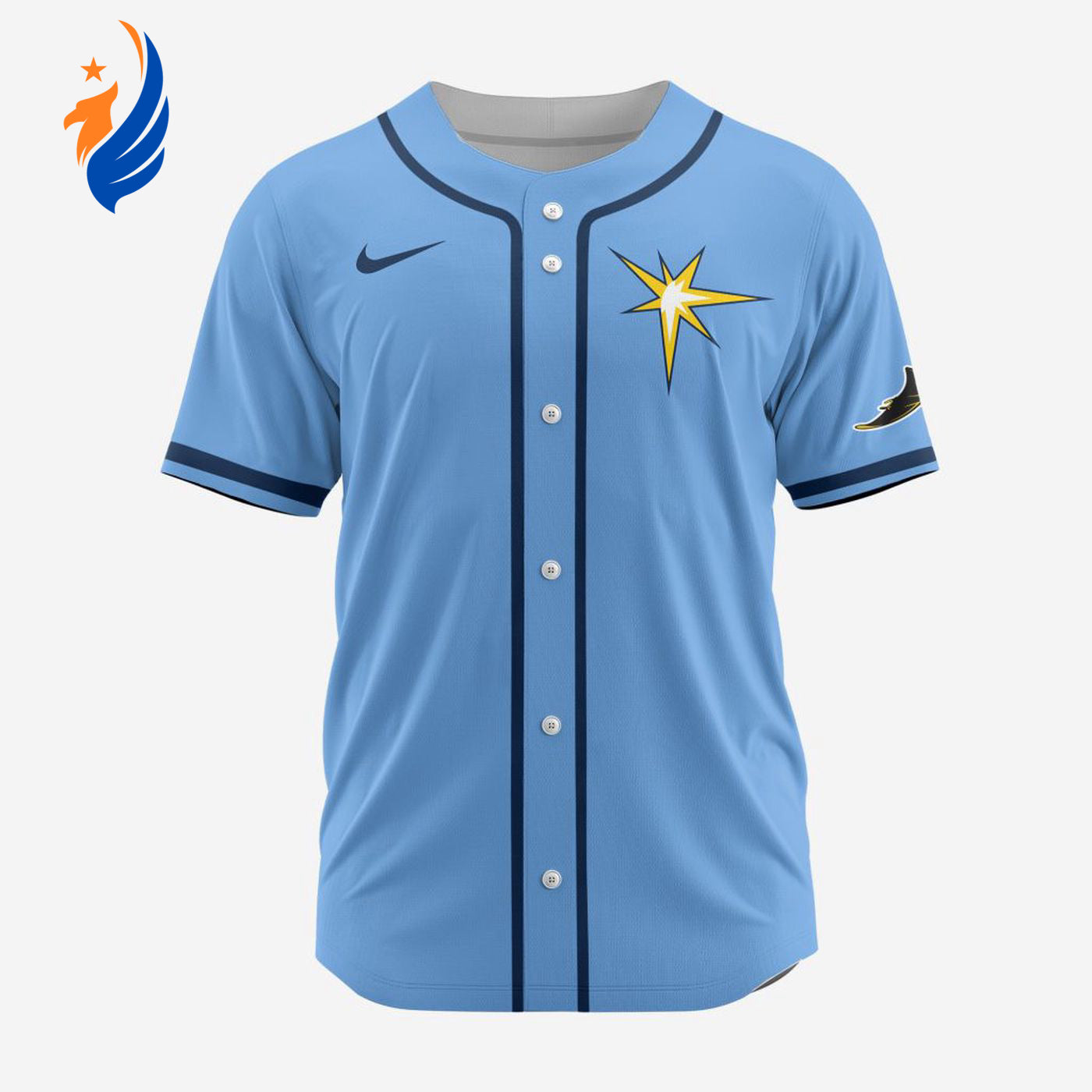 MLB Tampa Bay Rays Personalized Alternate Baseball Jersey - Bafud