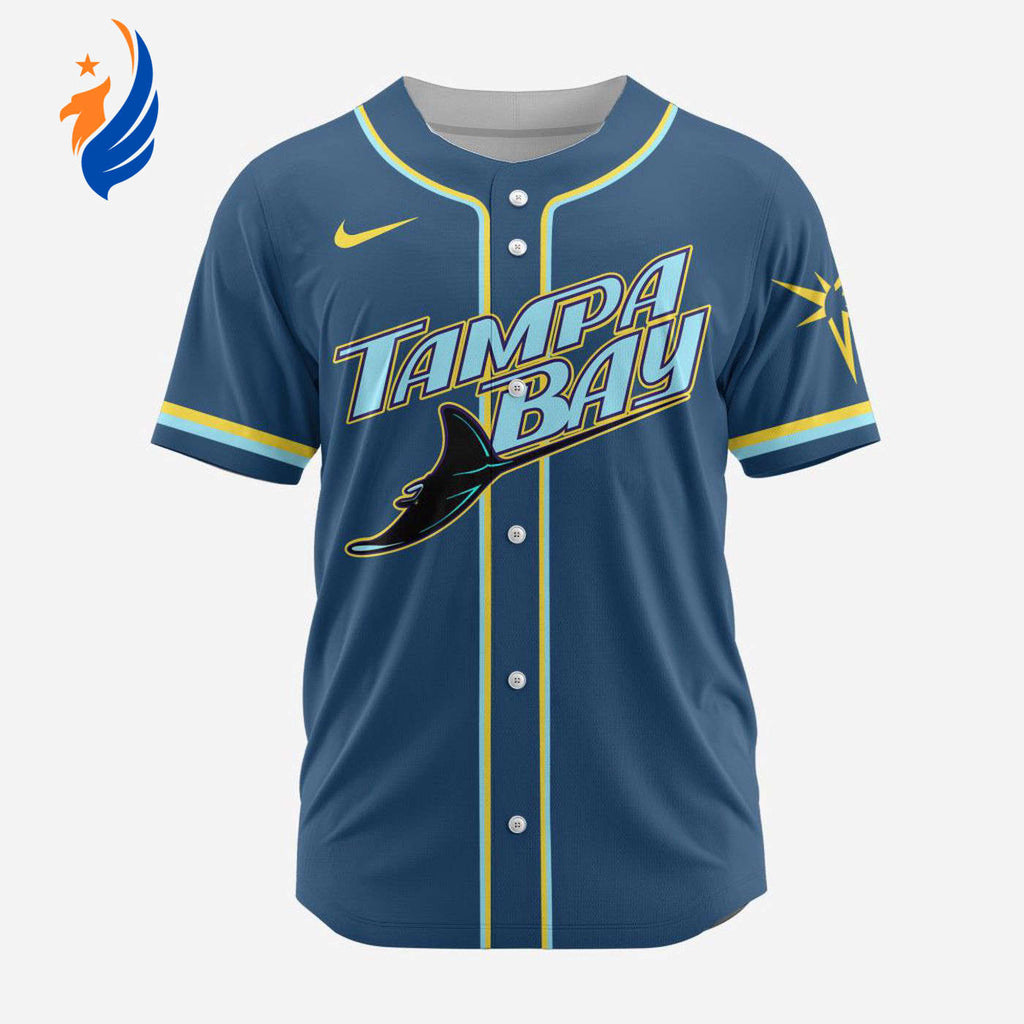 MLB Tampa Bay Rays Personalized Alternate Design Concept Baseball Jersey 2404 - Bafud
