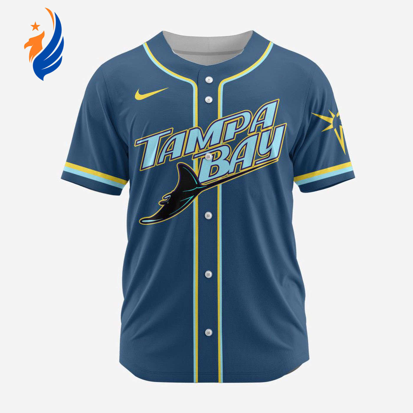 MLB Tampa Bay Rays Personalized Alternate Design Concept Baseball Jersey 2404 - Bafud