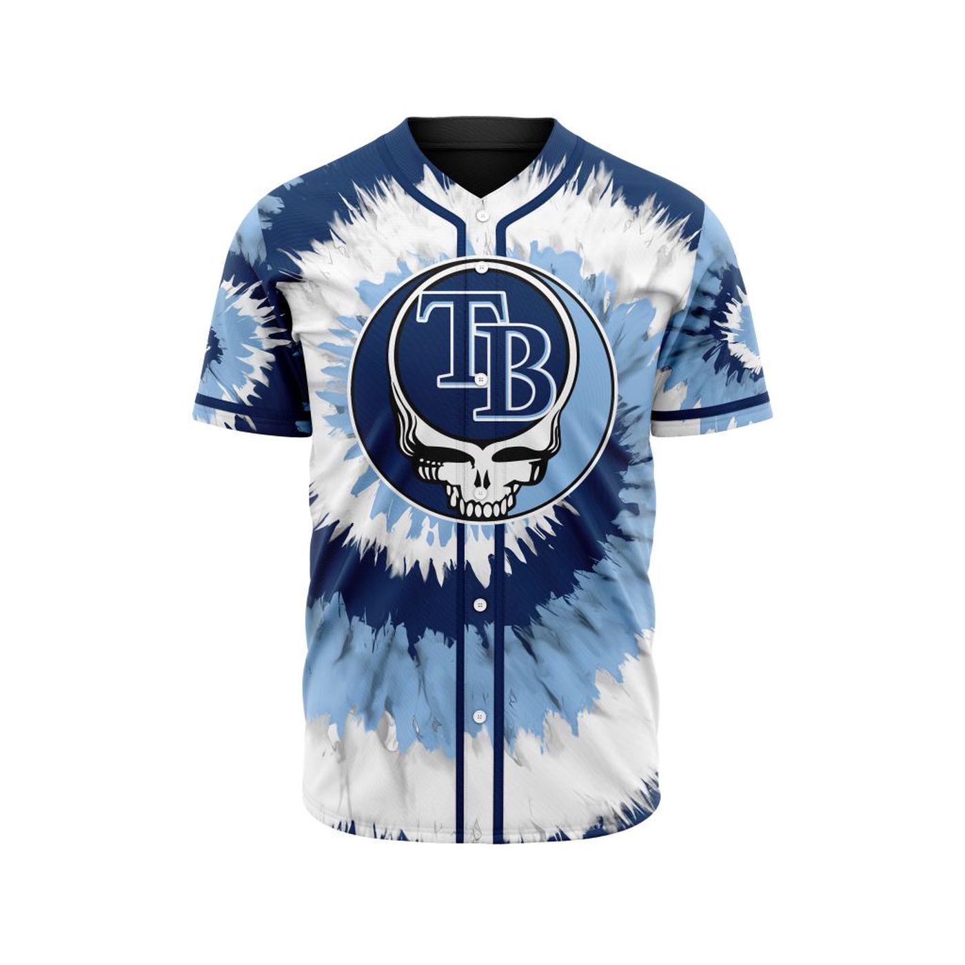 MLB Tampa Bay Rays Special Grateful Dead Design Baseball Jersey Gift for Men Women - Bafud