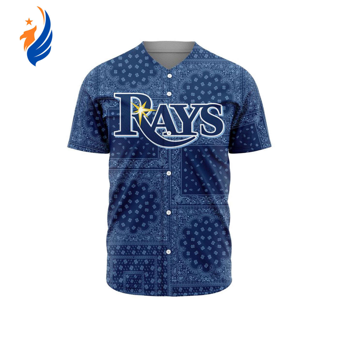 MLB Tampa Bay Rays Special Paisley Design Baseball Jersey Gift for Men Women - Bafud