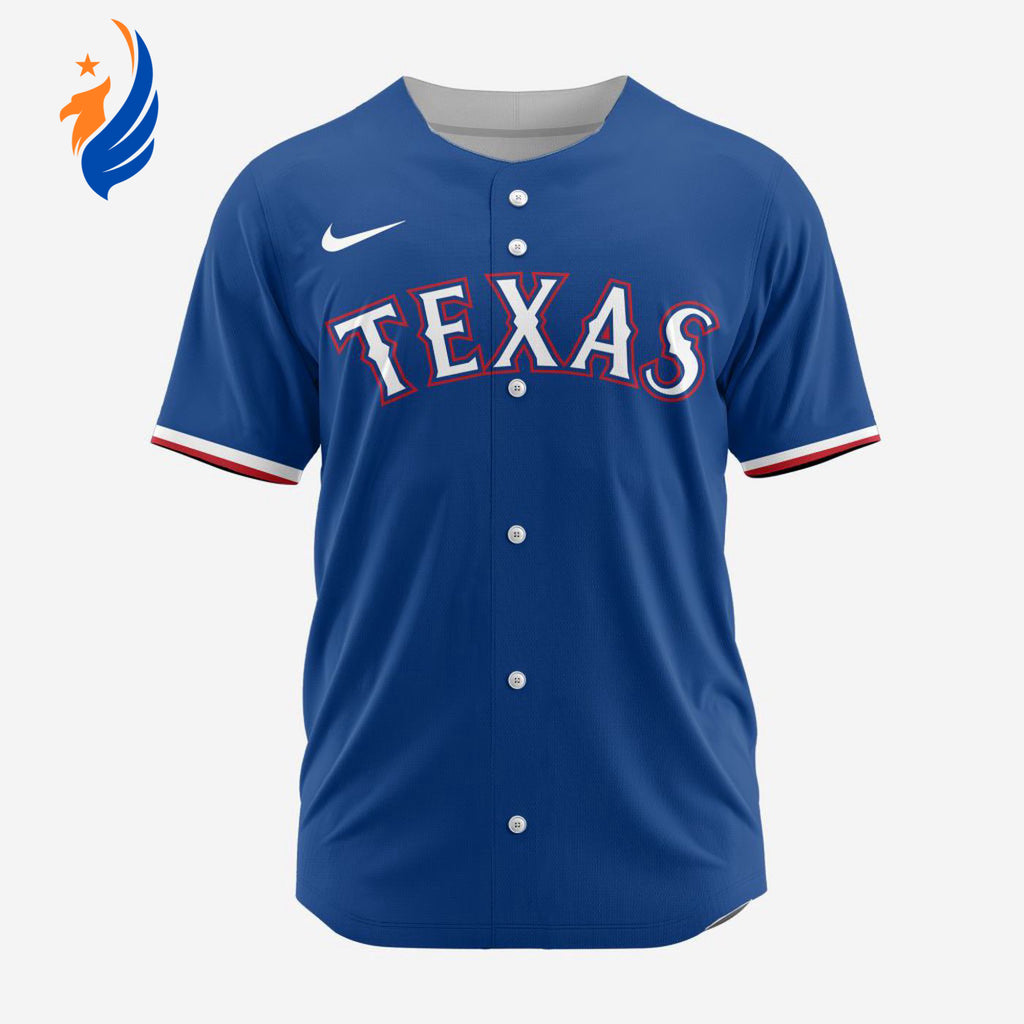MLB Texas Rangers Personalized Alternate 02 Baseball Jersey - Bafud