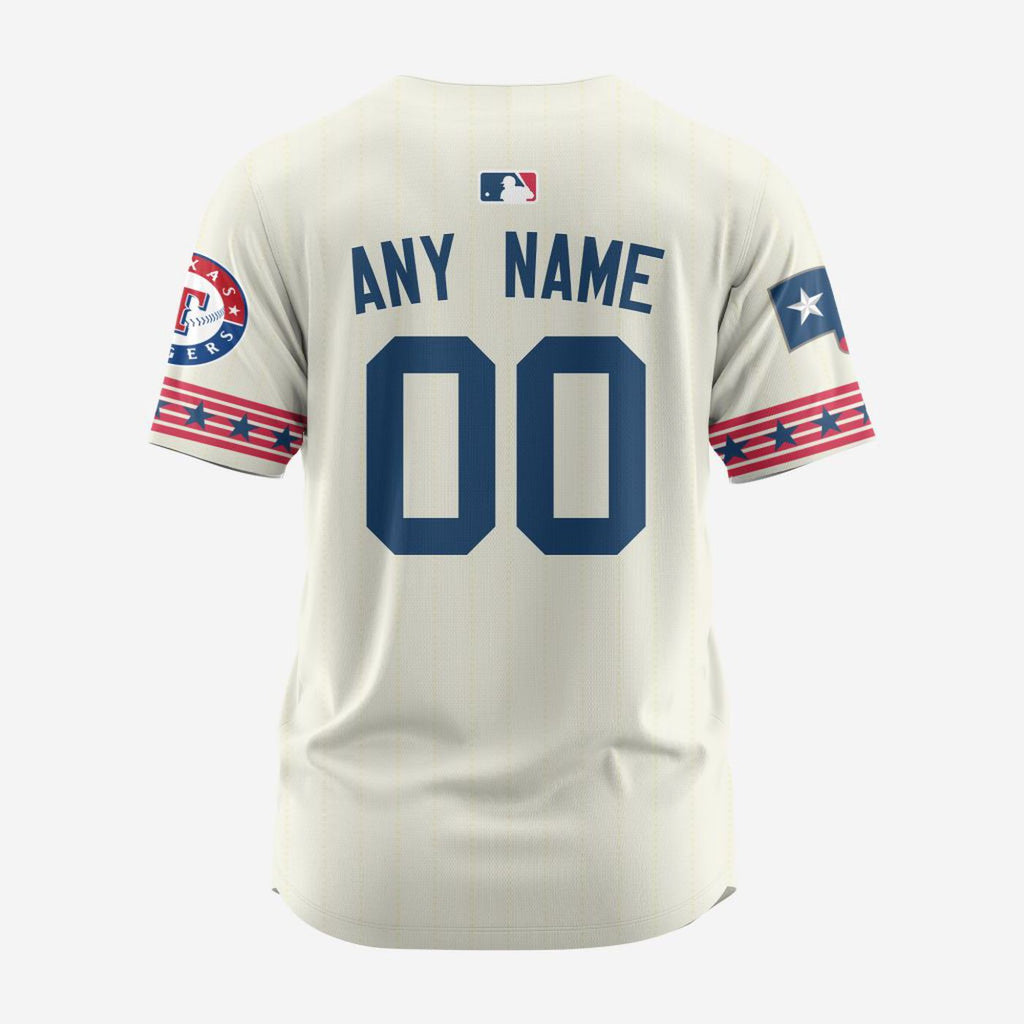 MLB Texas Rangers Personalized Alternate Design Concept Baseball Jersey 2401 - Bafud