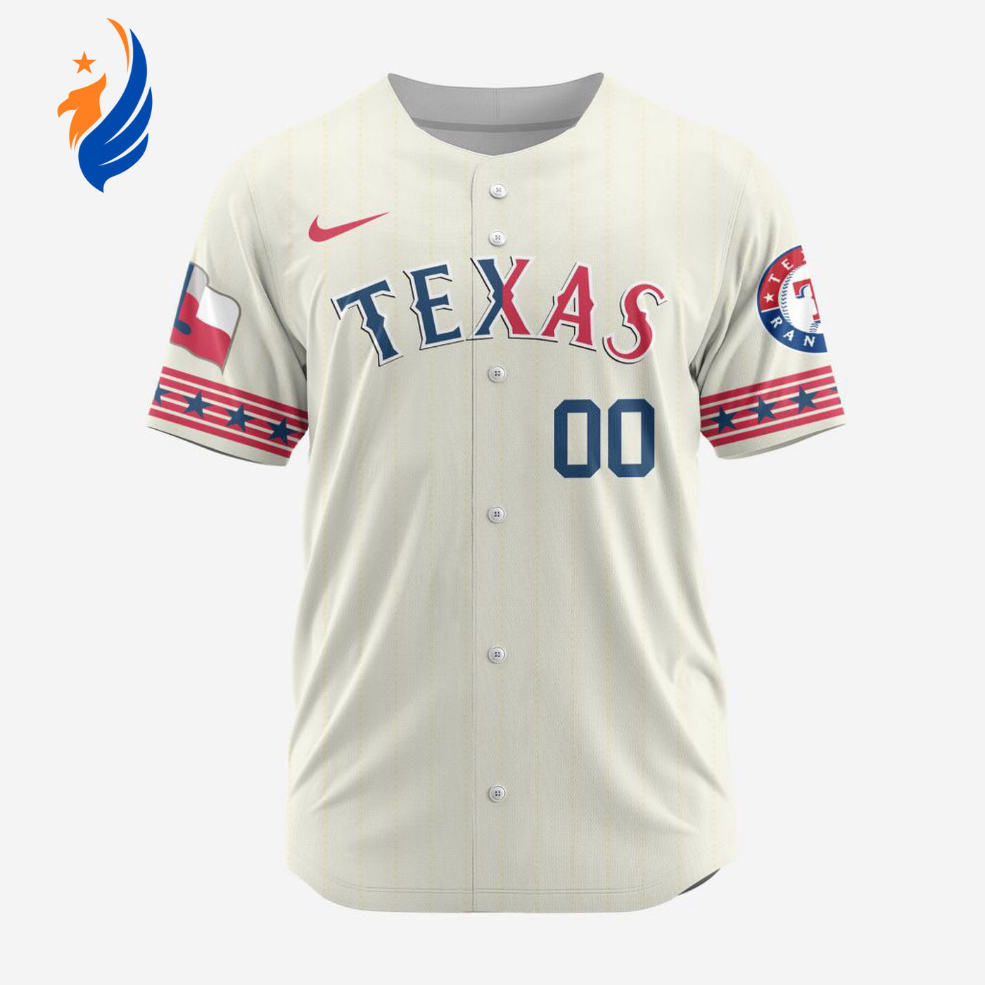 MLB Texas Rangers Personalized Alternate Design Concept Baseball Jersey 2401 - Bafud