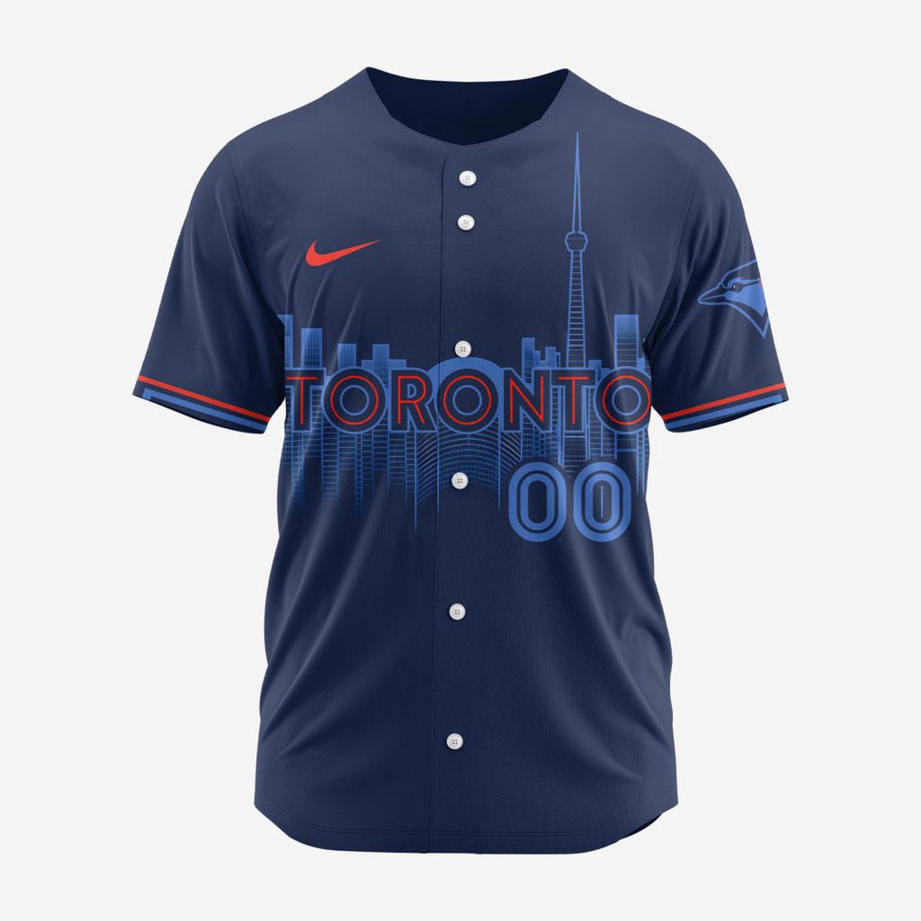 MLB Toronto Blue Jays Personalized 2024 City Connect Baseball Jersey Design - Bafud