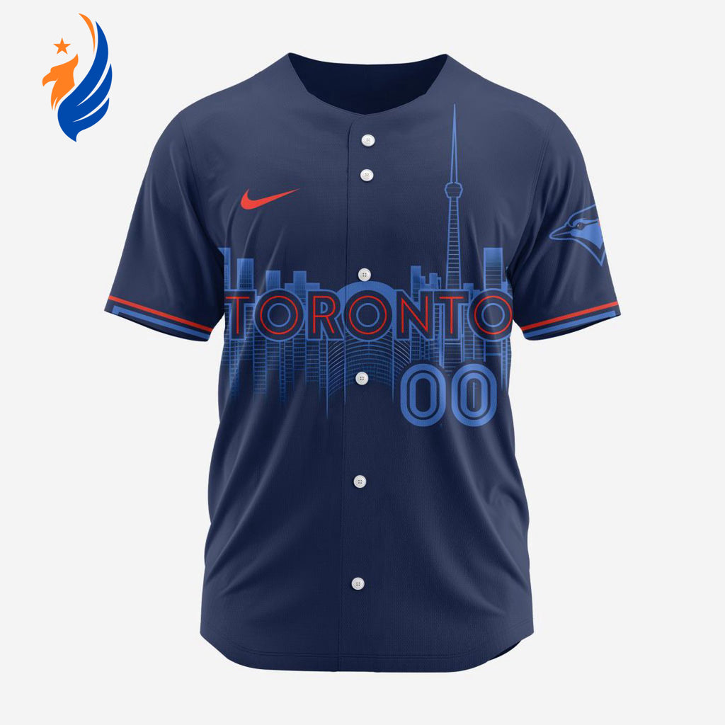 MLB Toronto Blue Jays Personalized 2024 City Connect Baseball Jersey Design - Bafud