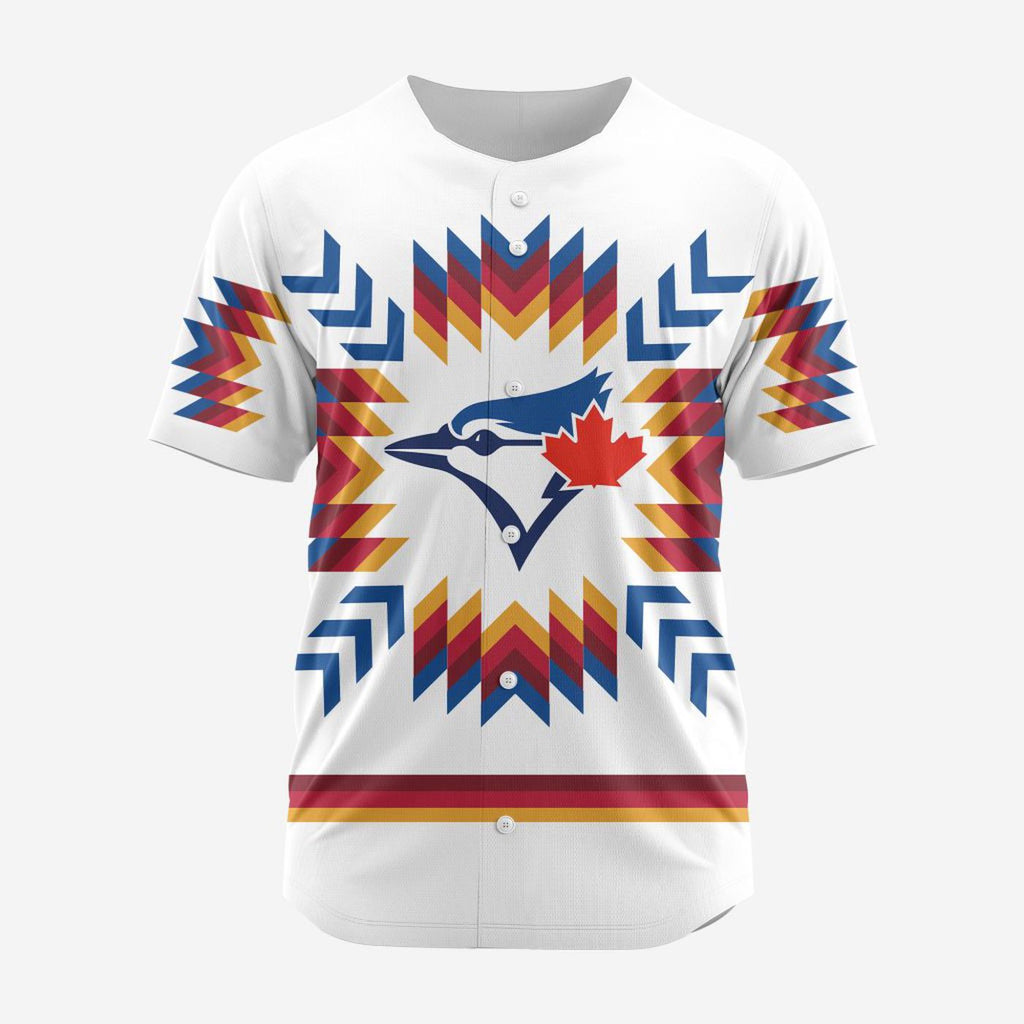 MLB Toronto Blue Jays Special Native Design Baseball Jersey Gift for Men Women - Bafud