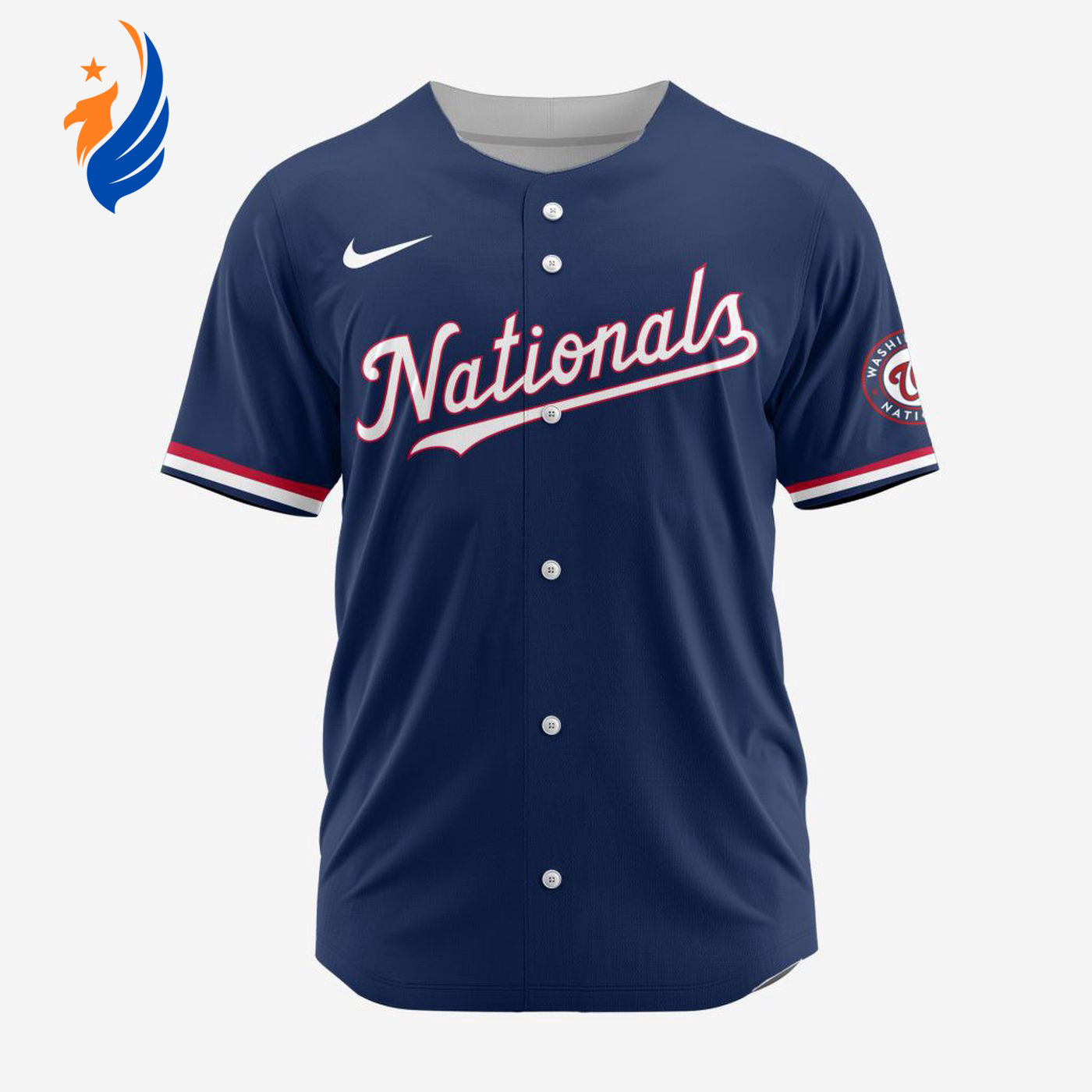 MLB Washington Nationals Personalized Alternate 02 Baseball Jersey - Bafud