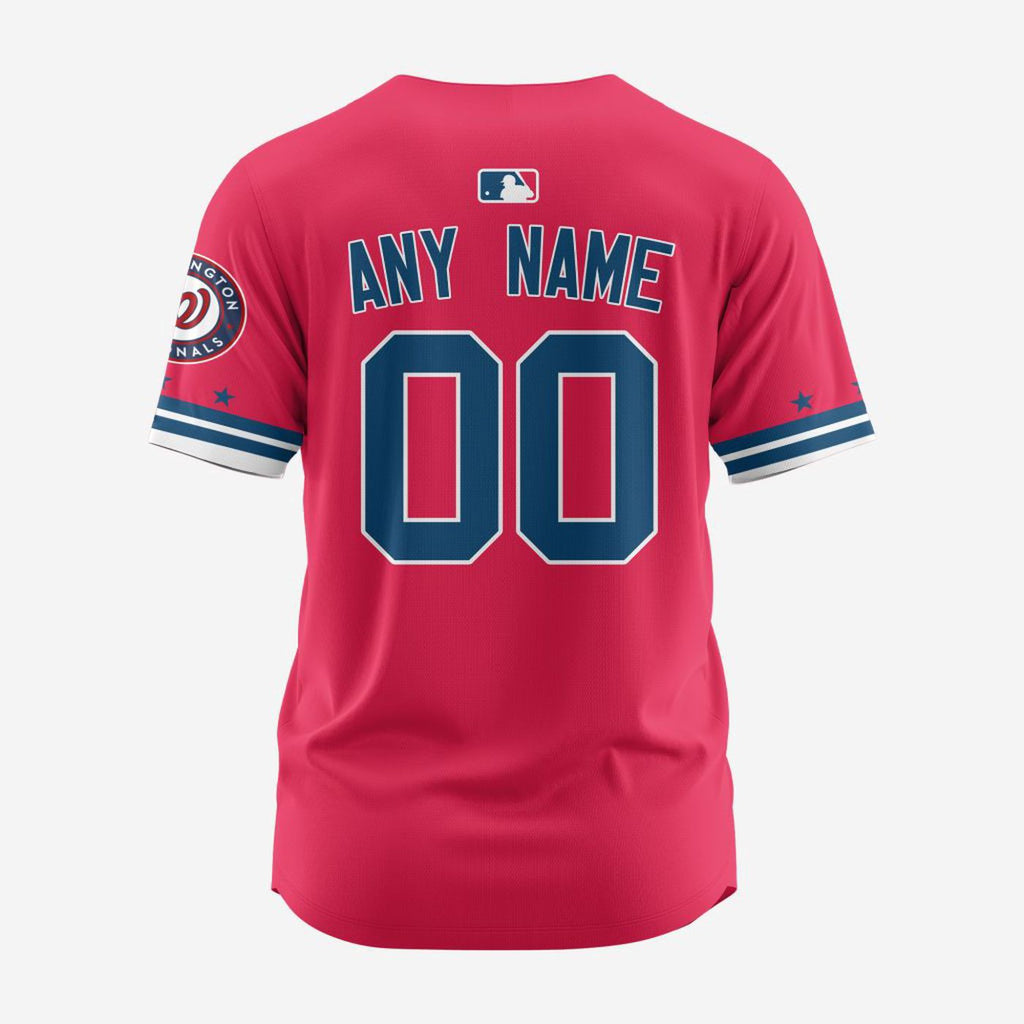 MLB Washington Nationals Personalized Alternate Design Concept Baseball Jersey 2401 - Bafud