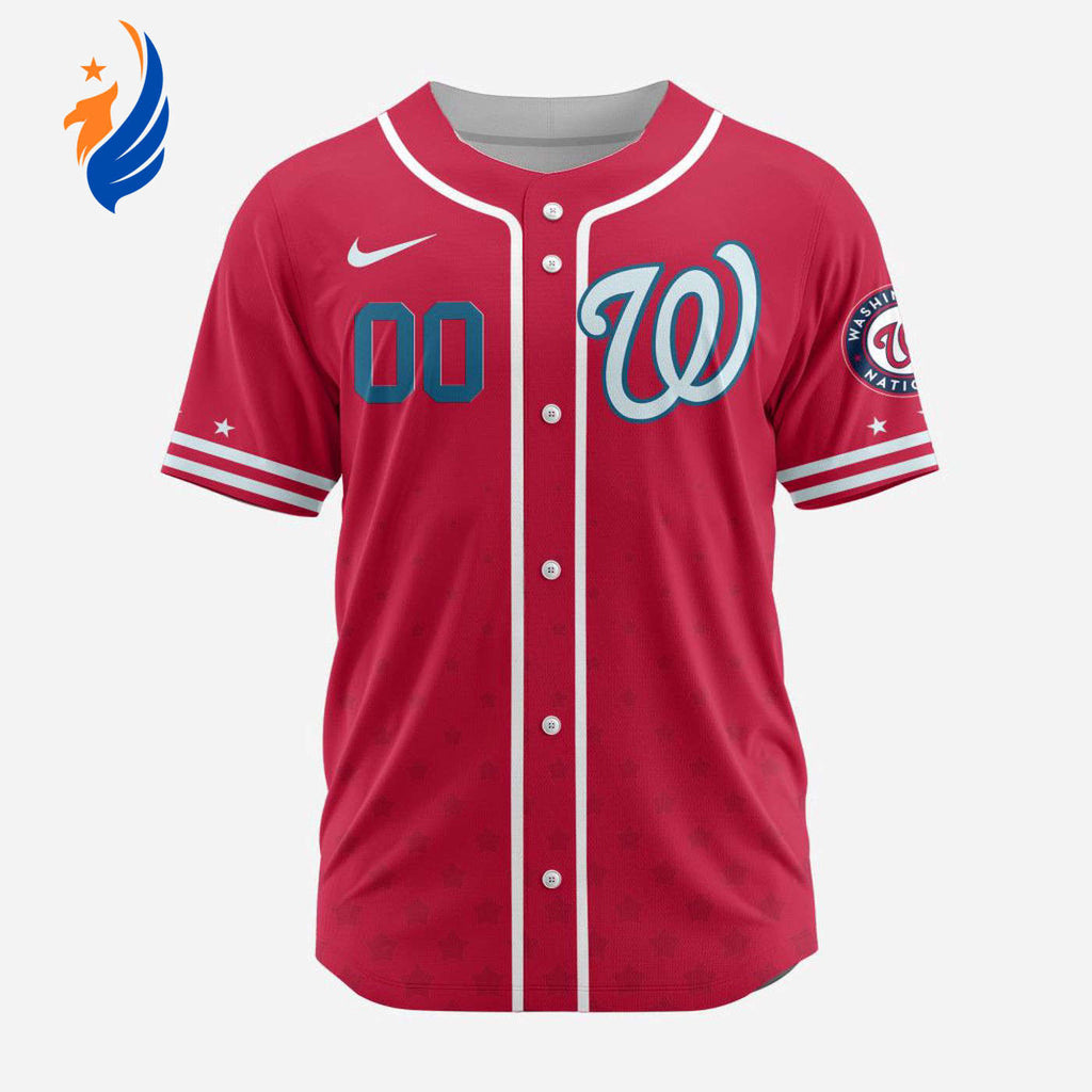 MLB Washington Nationals Personalized Alternate Design Concept Baseball Jersey 2403 - Bafud