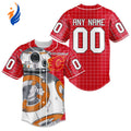 NHL Calgary Flames | Specialized Baseball Jersey X BB-8 D Star War - Bafud
