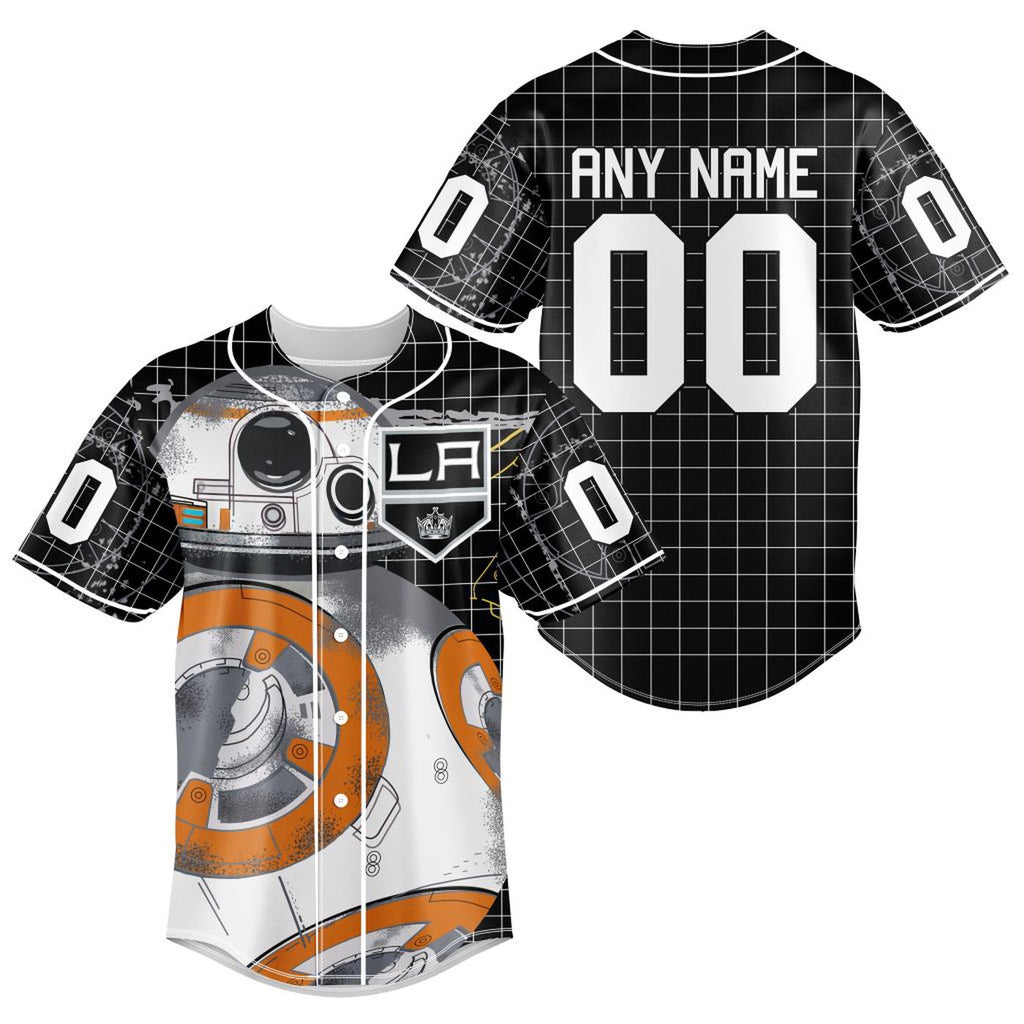 NHL Los Angeles Kings | Specialized Baseball Jersey X BB-8 D Star War - Bafud
