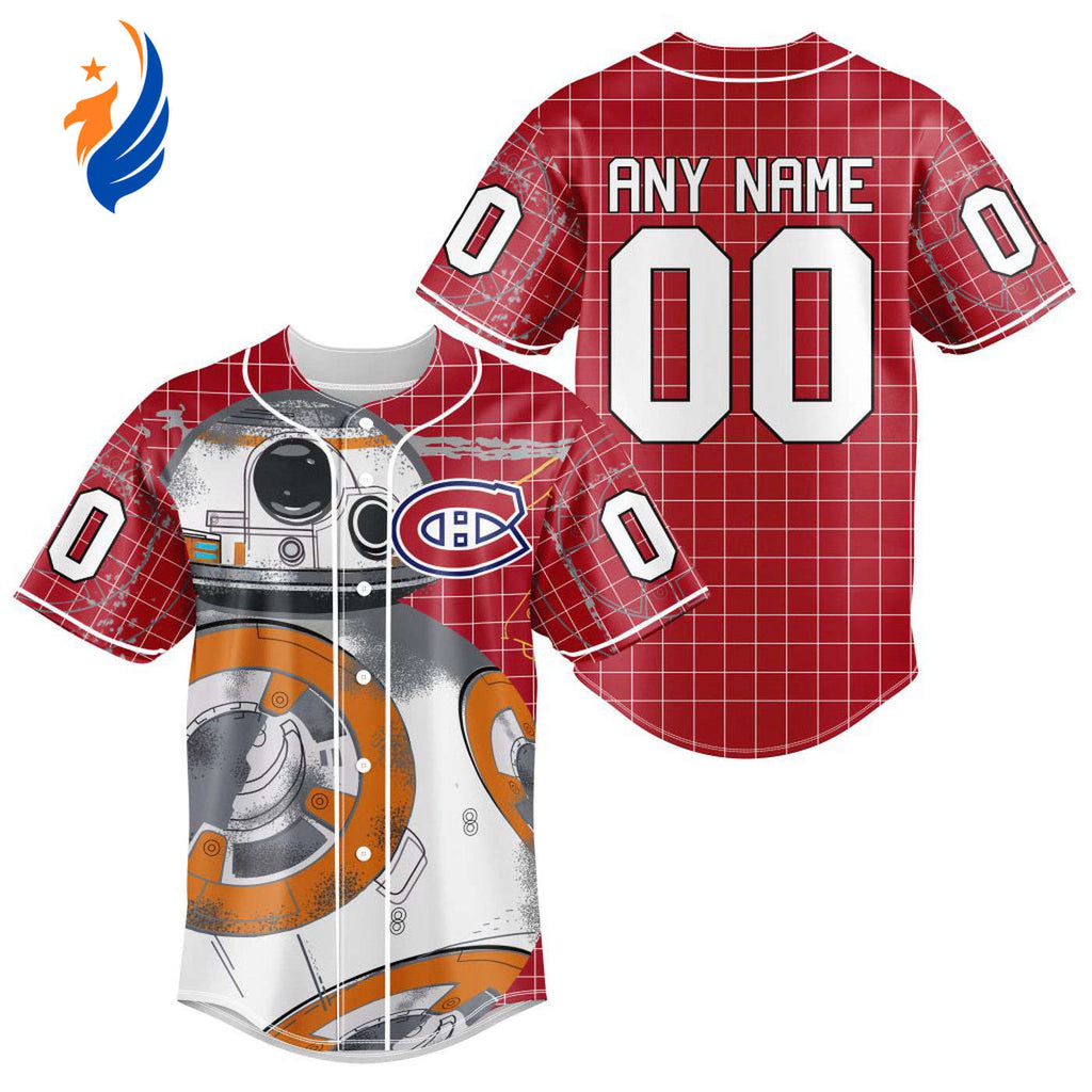 NHL Montreal Canadiens | Specialized Baseball Jersey X BB-8 D Star War - Bafud