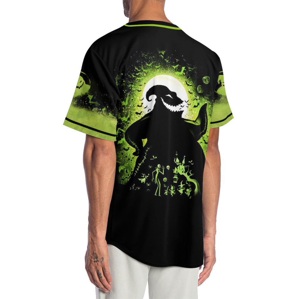Get Spooky with the Oogie Boogie Baseball Jersey - Perfect for Halloween Fans! - Bafud