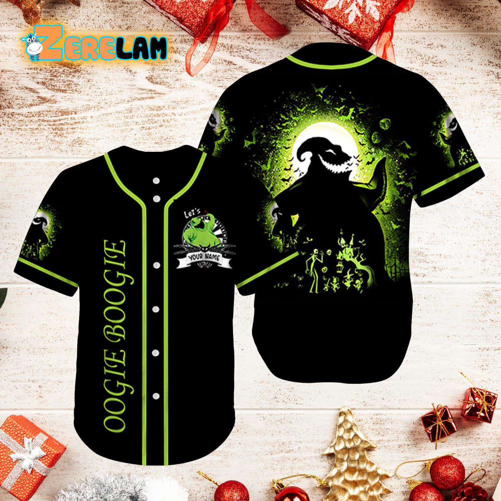 Spooktacular Oogie Boogie Horror Halloween Baseball Jersey - Scary and Stylish Apparel for the Season - Bafud