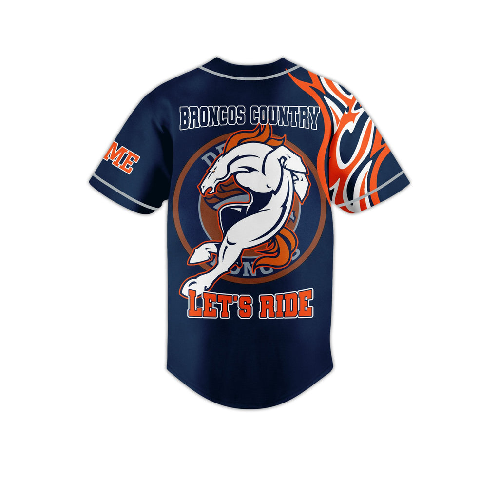 Personalized Broncos Baseball Jersey For Fans