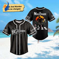 Spooky Personalized Halloween Baseball Jersey - Jack Skellington Oggie Boogie Shirt Nightmare Before Christmas Team - Bafud