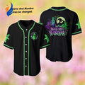Spooktacular Nightmare Before Christmas Baseball Jersey - Personalized Oogie Boogie & Ghost Design for a Hauntingly Stylish Sport Team Shirt! - Bafud