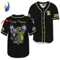 Custom Jack Skellington & Oogie Boogie Baseball Jersey – Personalized Nightmare Before Christmas Apparel - Bafud