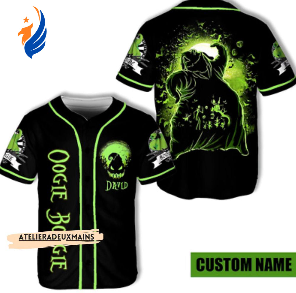 Spooktacular Nightmare Before Xmas Oogie Boogie Baseball Jersey - Personalized for You! - Bafud
