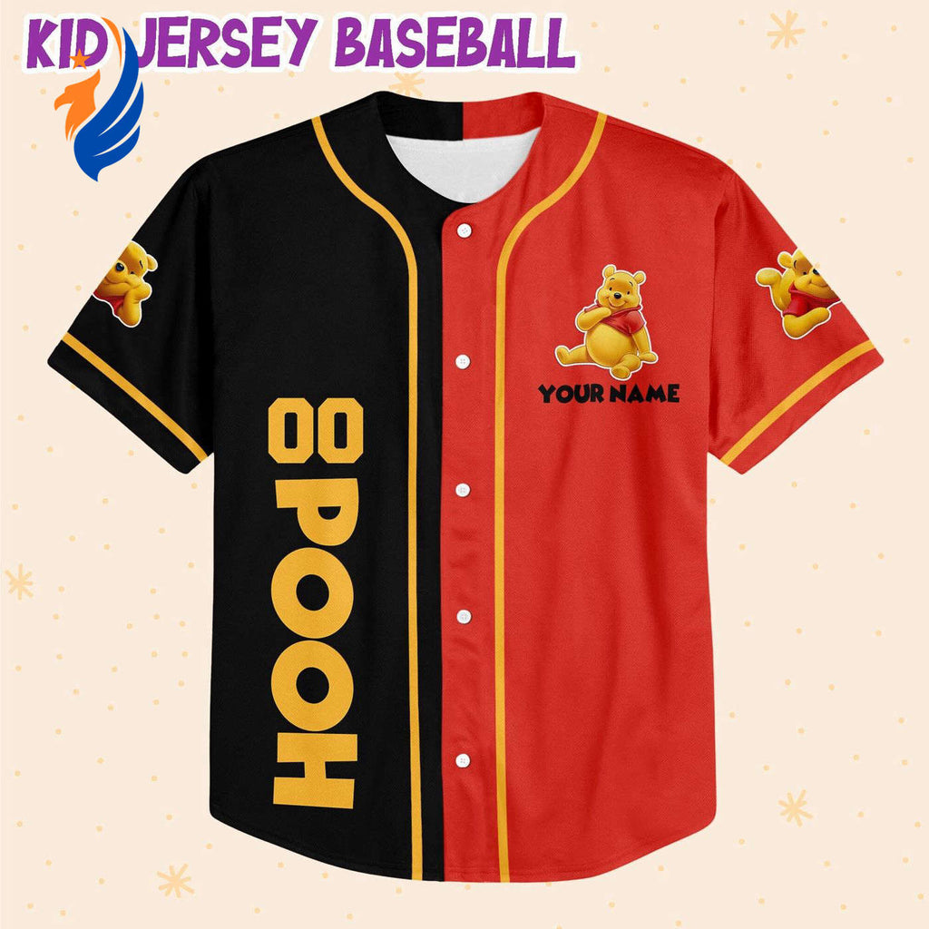 Customized Pooh Skateboarding Baseball Jersey: Unique Stylish & Personalized Gear - Bafud