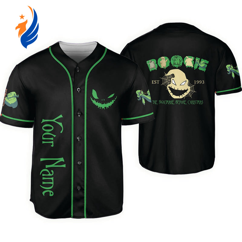 Custom The Nightmare Before Christmas Boogie Baseball Jersey - Personalized & Stylish Apparel - Bafud