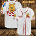 Personalized Pooh Baseball Jersey - Customize Your PA1 Jersey for Unmatched Style and Comfort - Bafud