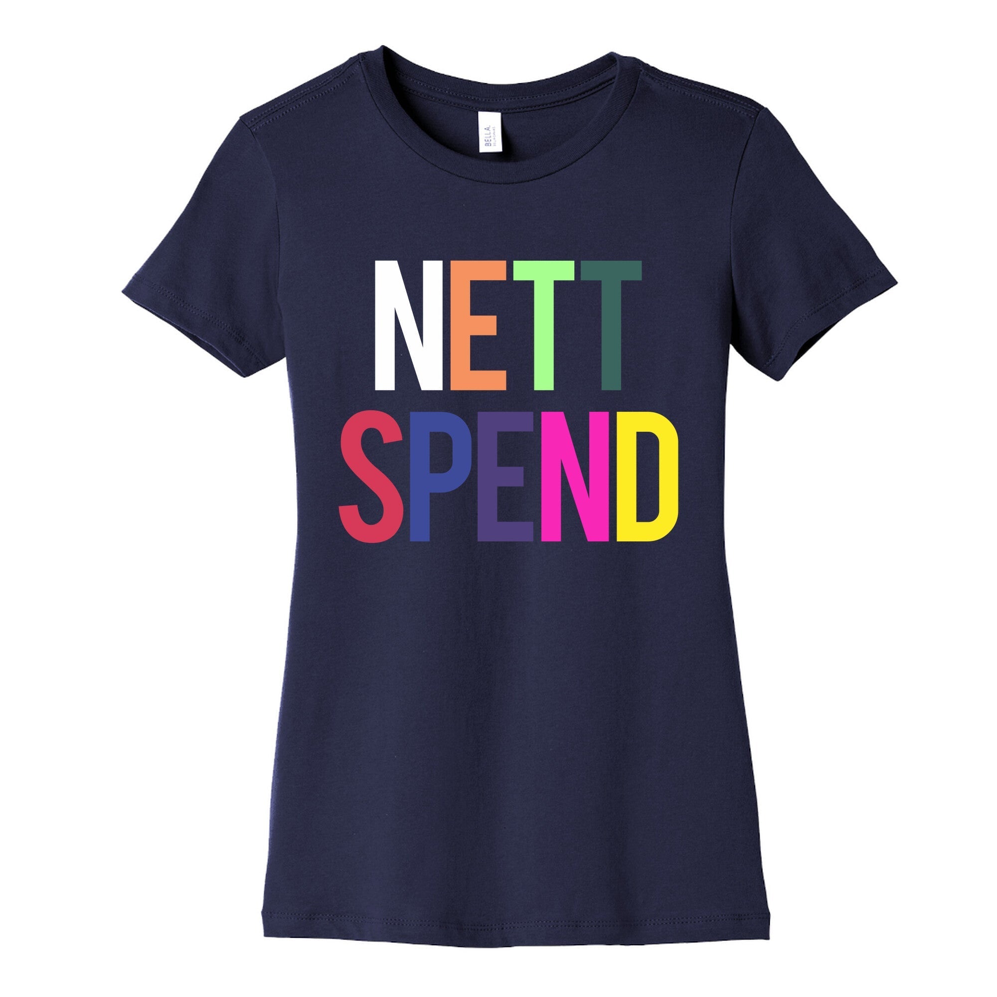 Nett Spend Rainbow Womens Cotton Tee