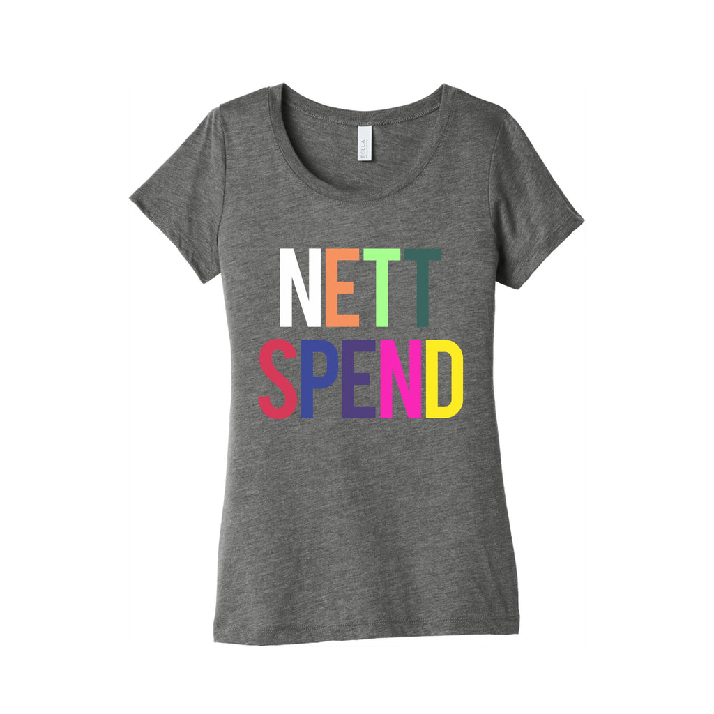 Nett Spend Rainbow Womens Triblend Tee