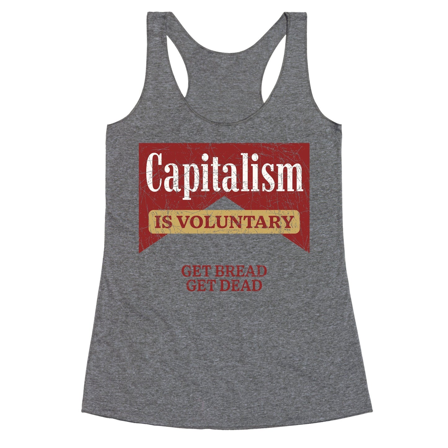 Capitalism is Voluntary Racerback Tank