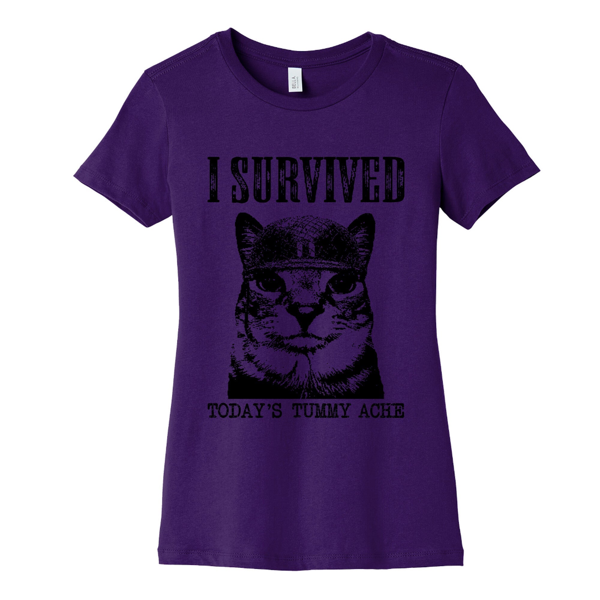 Tummy Ache Survivor Womens Cotton Tee