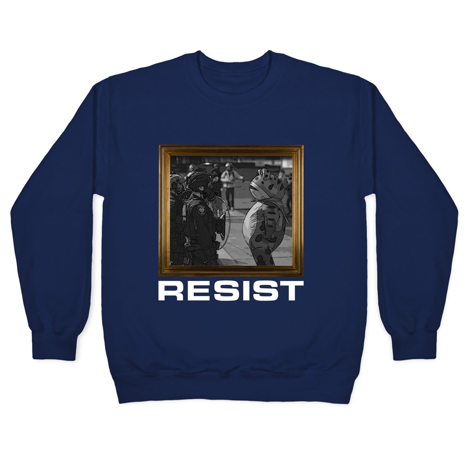 Portland Protest Frog Crewneck Sweatshirt