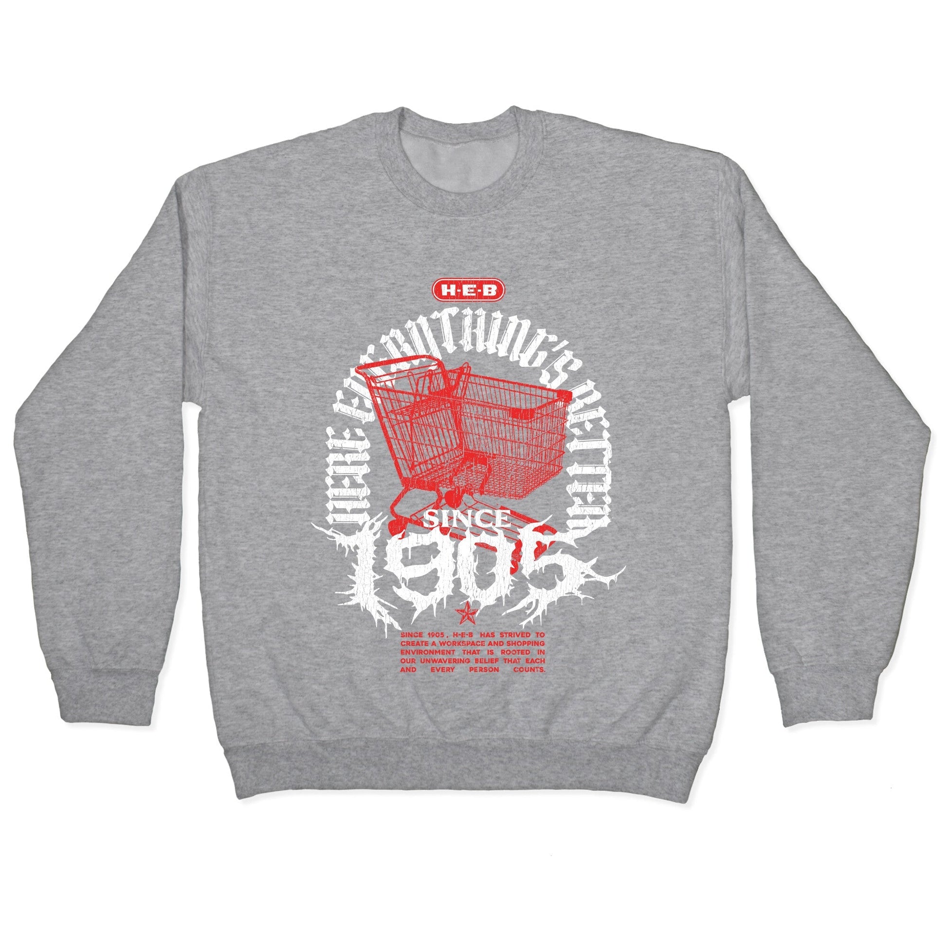H-E-B Metal Shirt Crewneck Sweatshirt