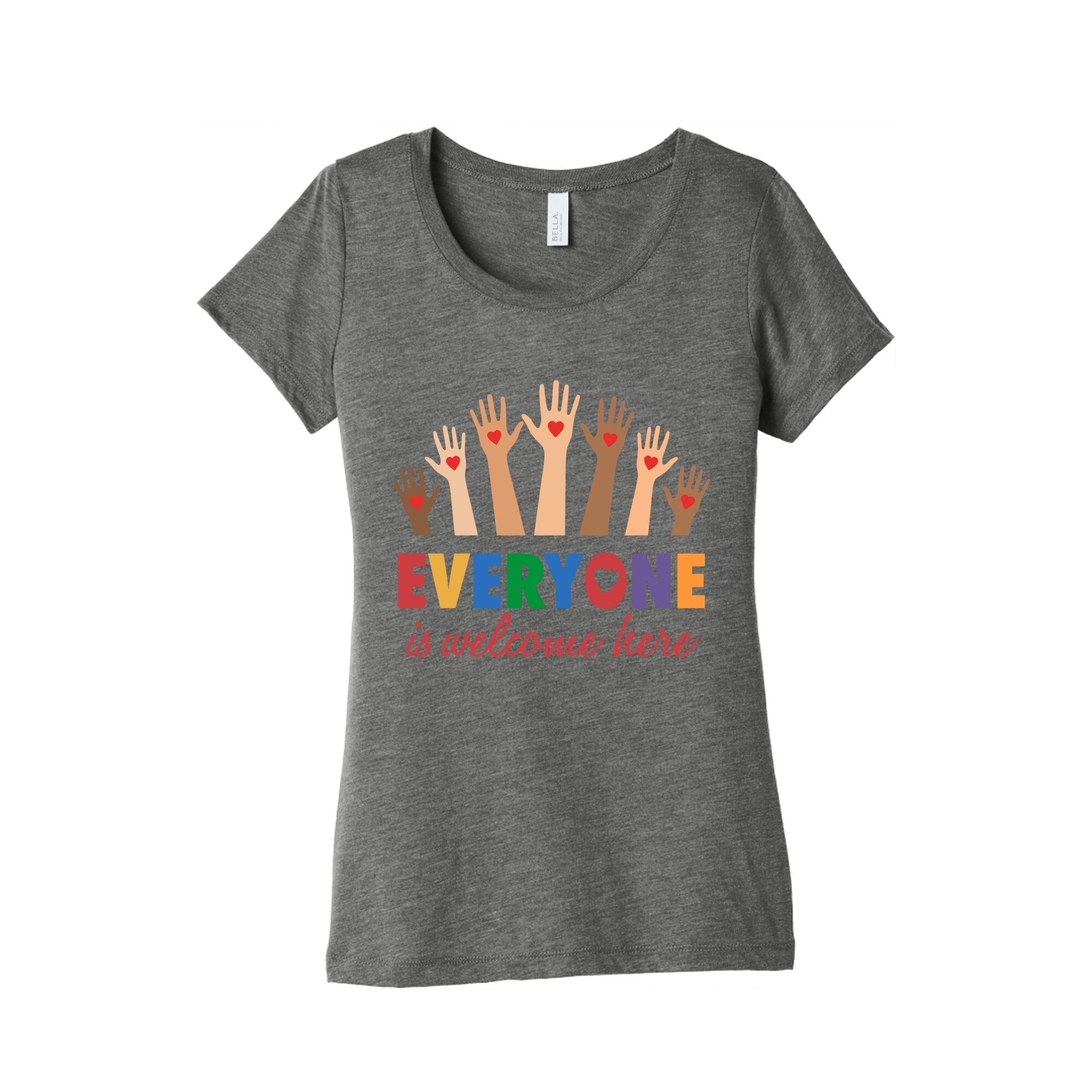 Everyone is Welcome Womens Triblend Tee