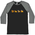 Turkey Dog Shirt Baseball Tee