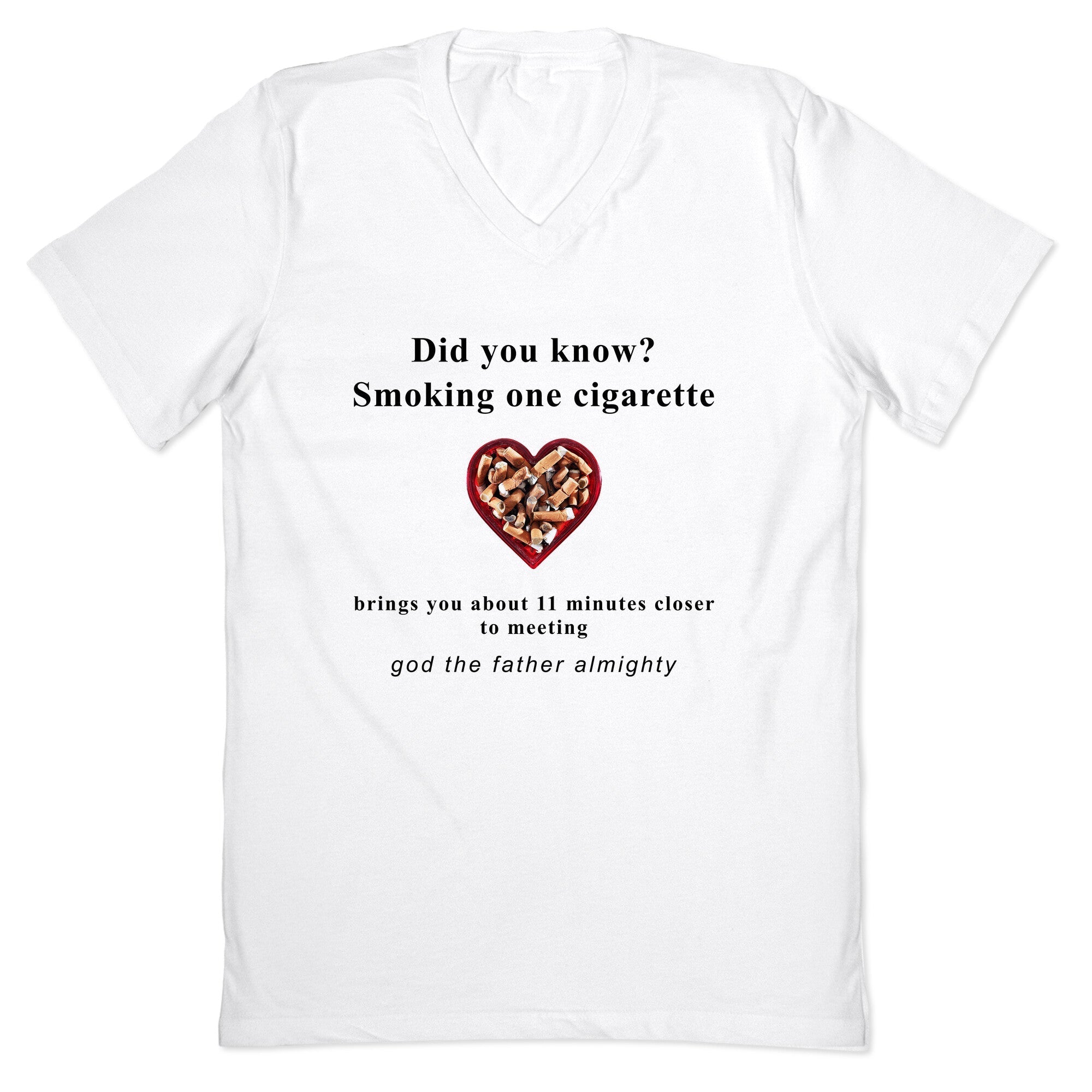 Smoking Cigs V-Neck