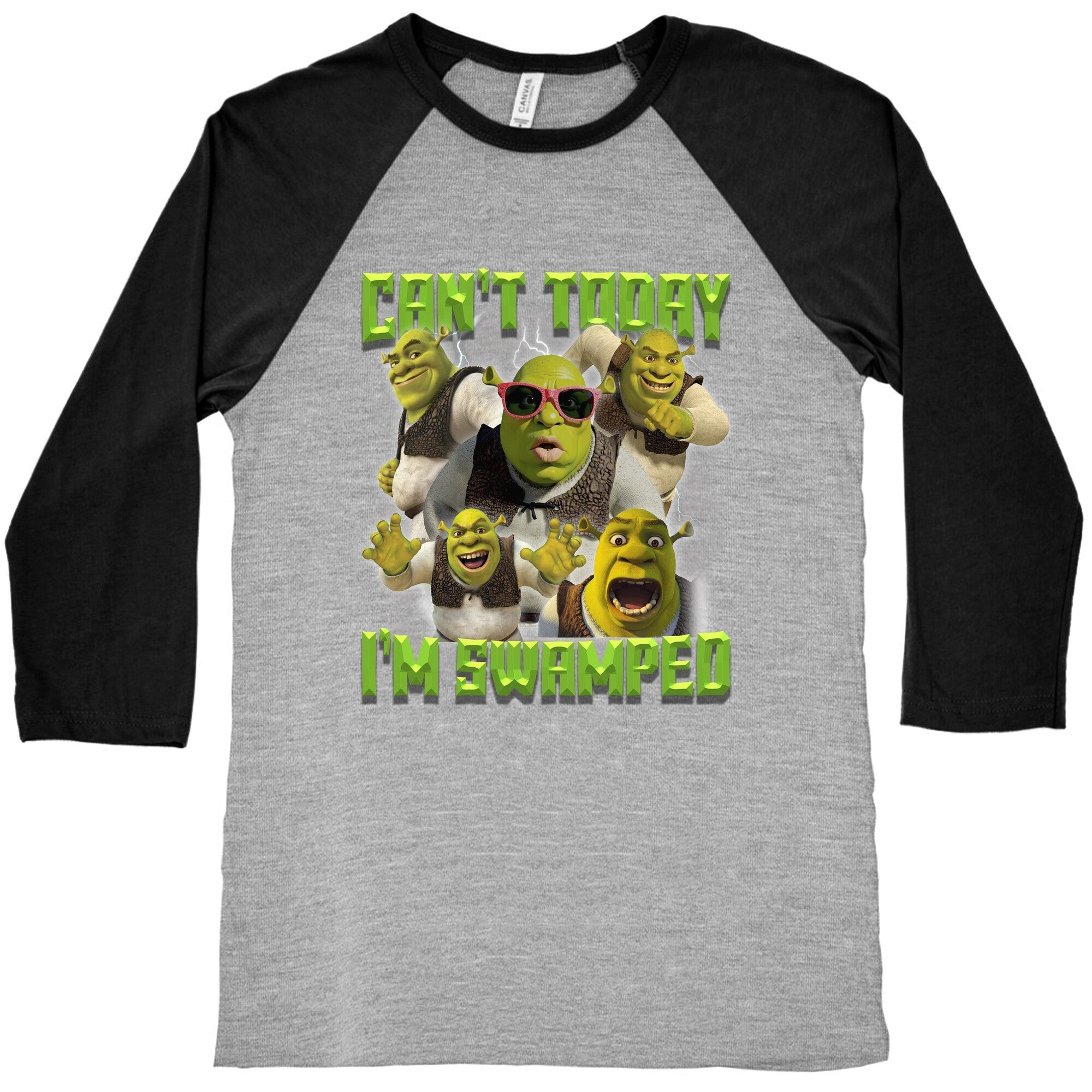 Cant Today, Im Swamped Baseball Tee