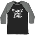 Protect the Dolls Graphic Tee Baseball Tee