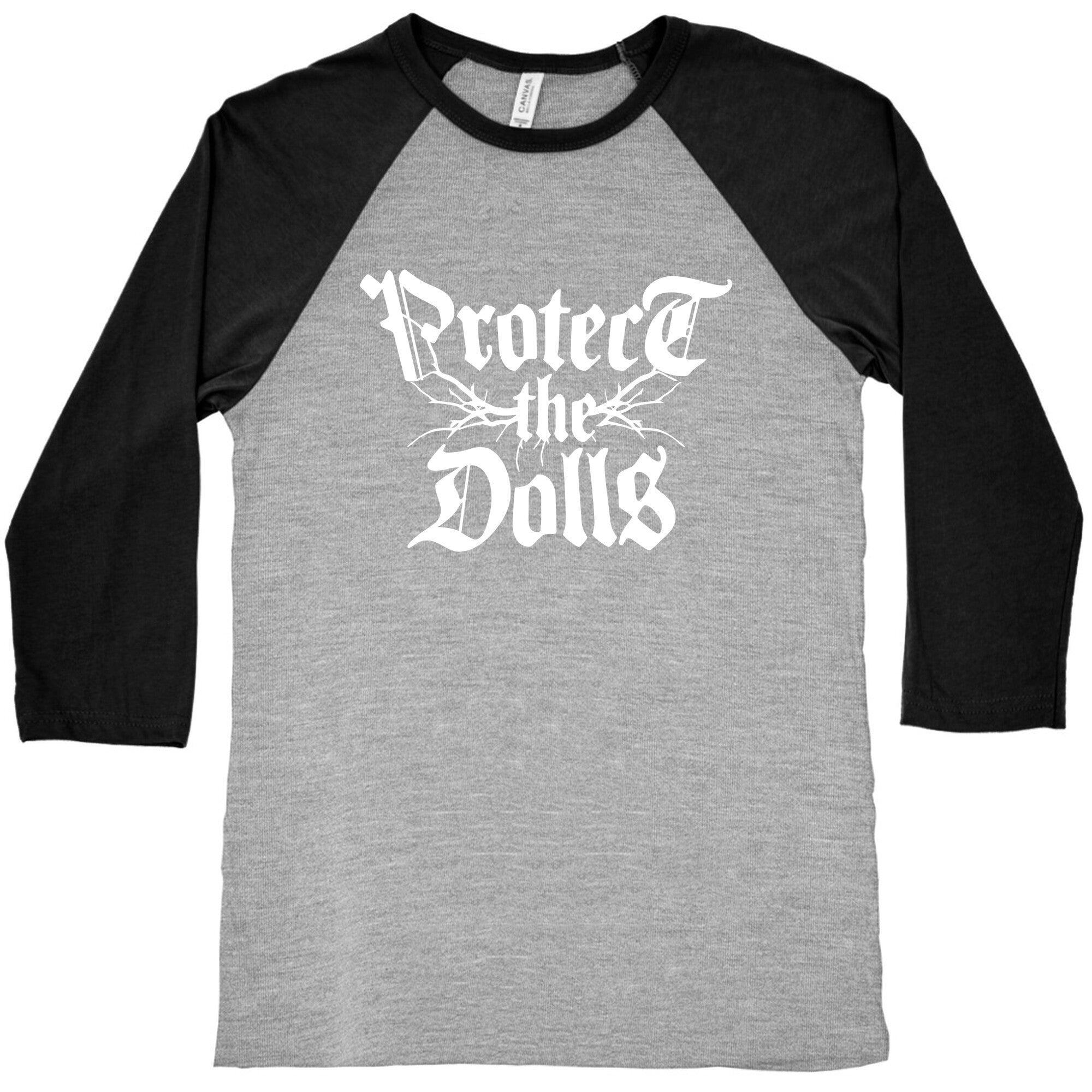 Protect the Dolls Graphic Tee Baseball Tee