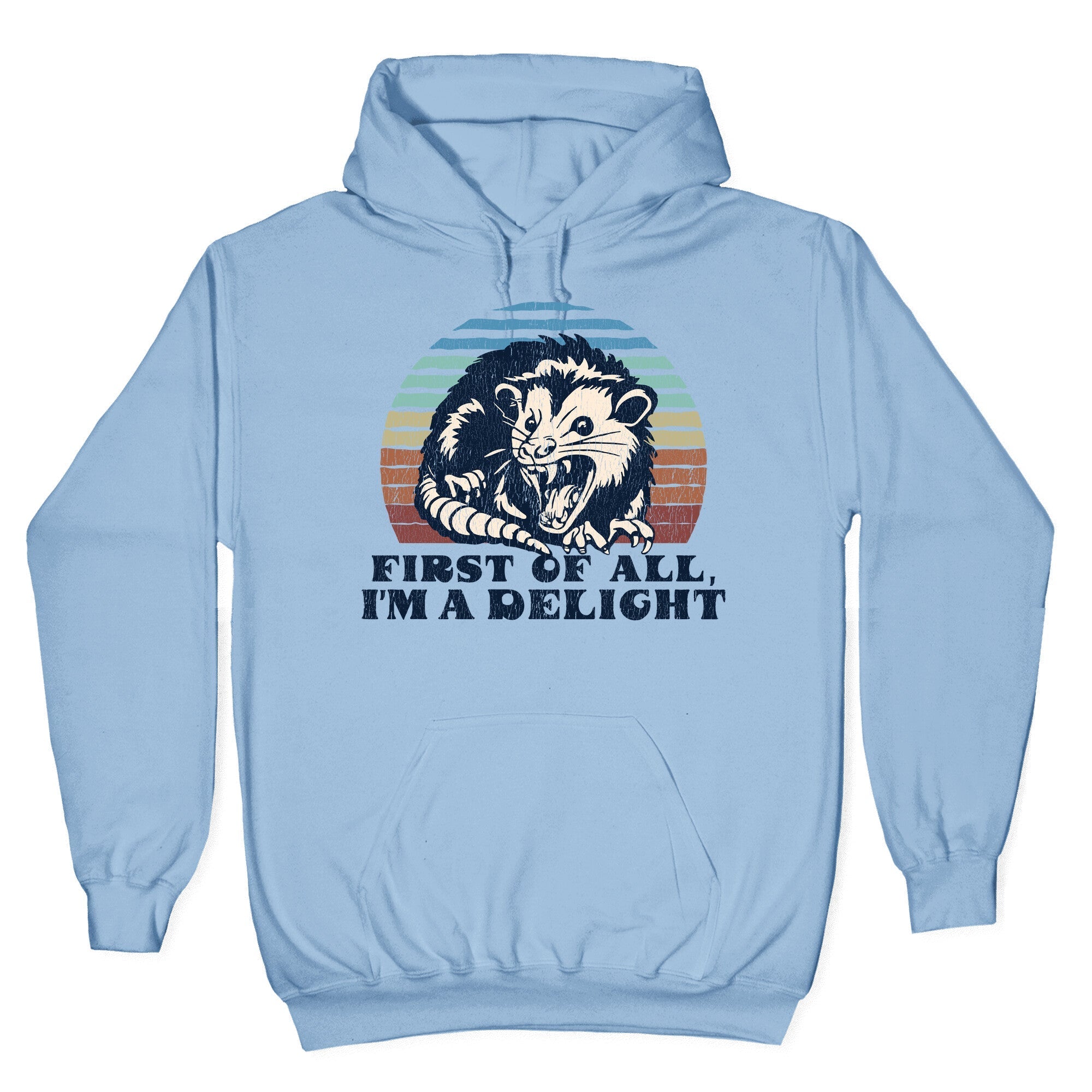 Delightful Unhinged Possum Hoodie
