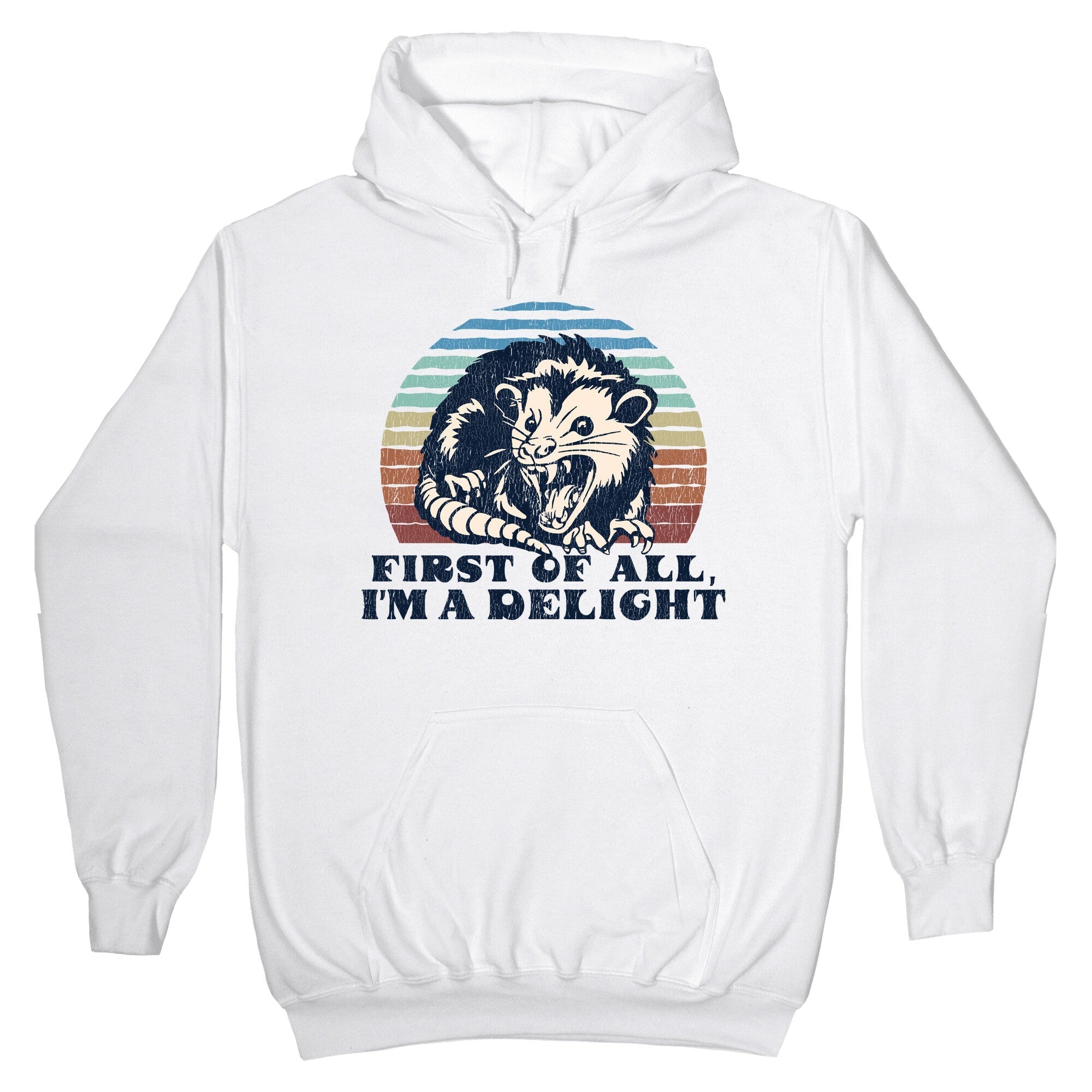 Delightful Unhinged Possum Hoodie