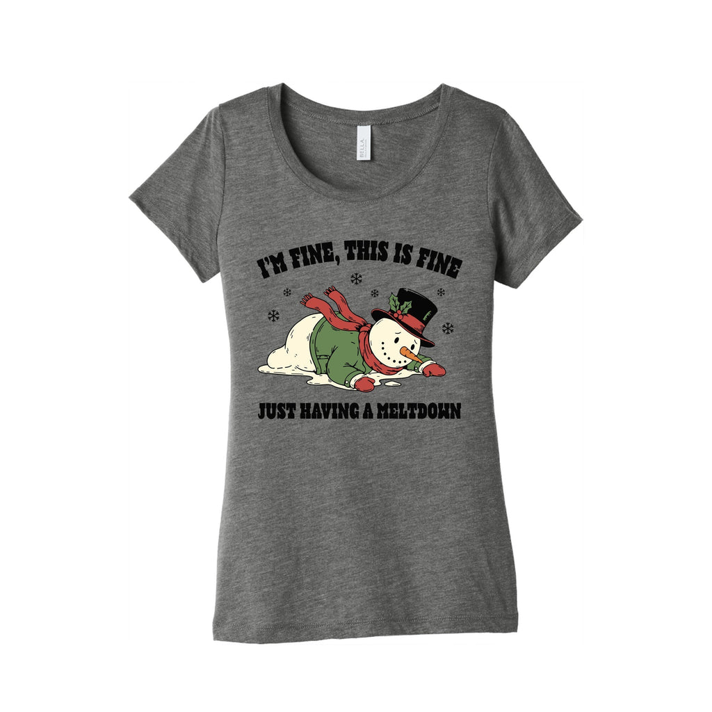 Just Having A Meltdown Womens Triblend Tee