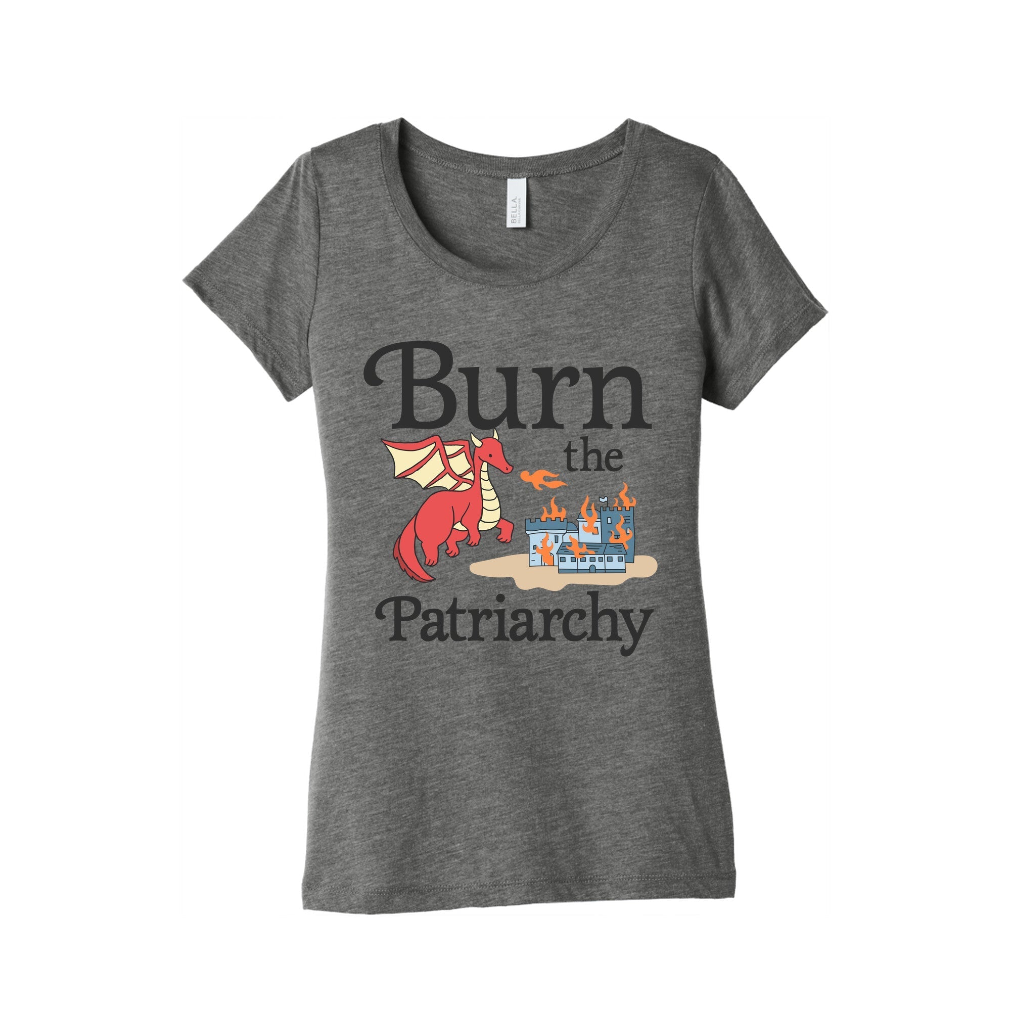 Burn the Patriarchy Womens Triblend Tee