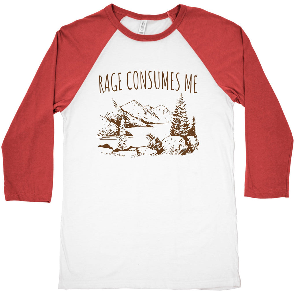 Rage Consumes Me Baseball Tee