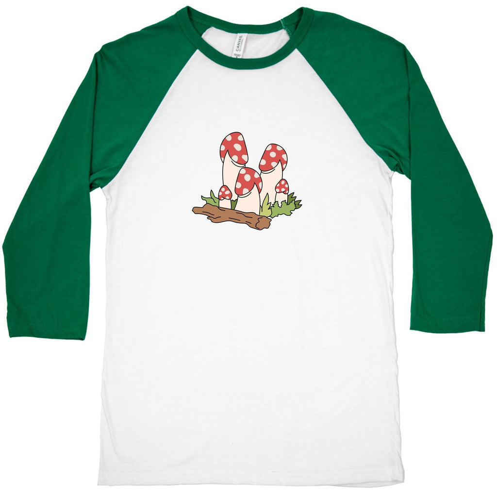 Mushroom Peens Baseball Tee